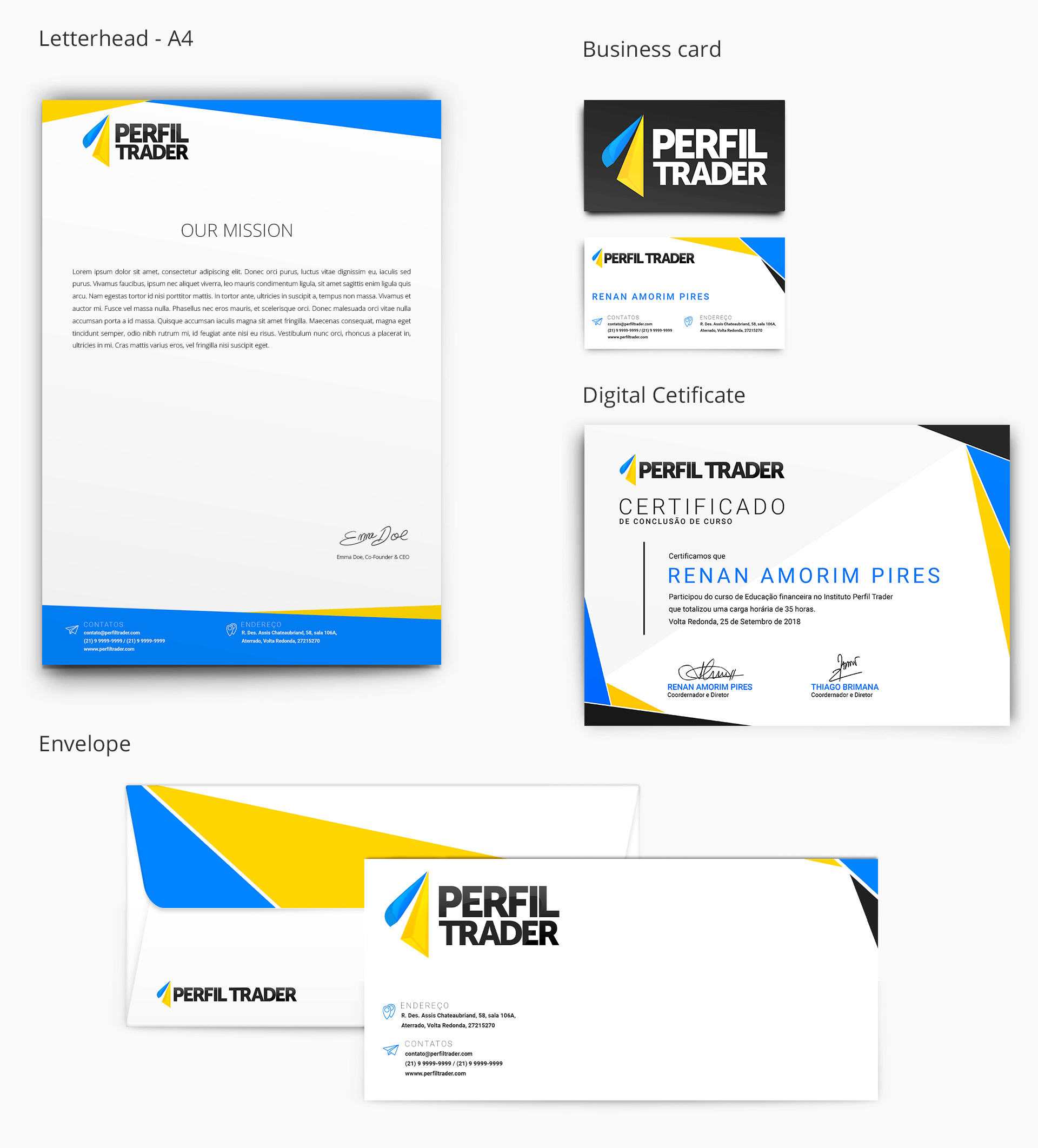 Trader course branding project