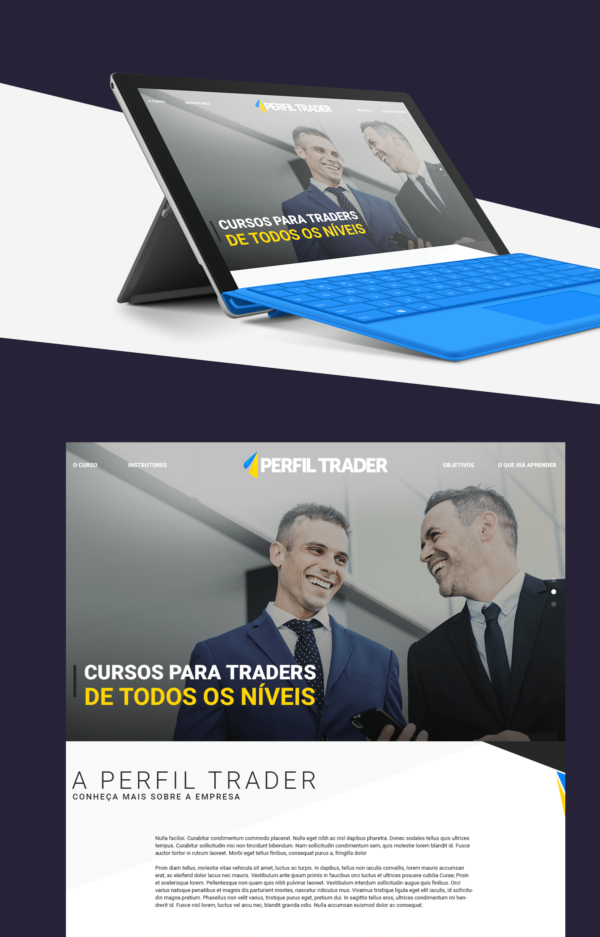 Trader course branding project