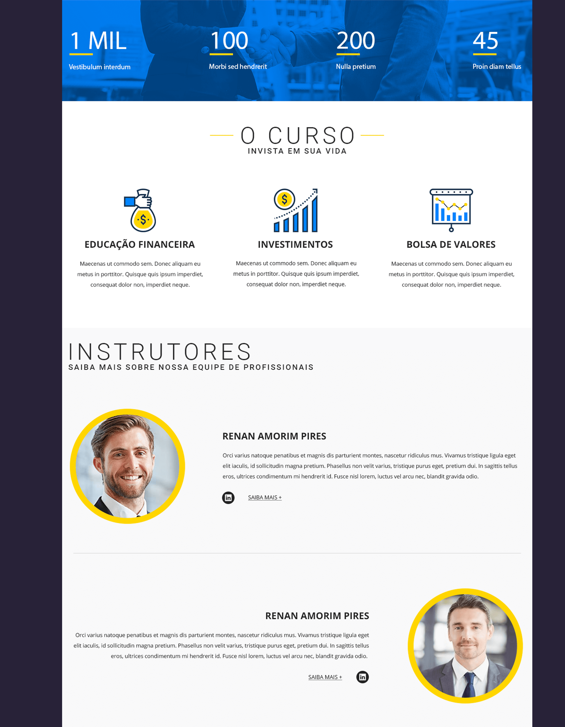 Trader course branding project